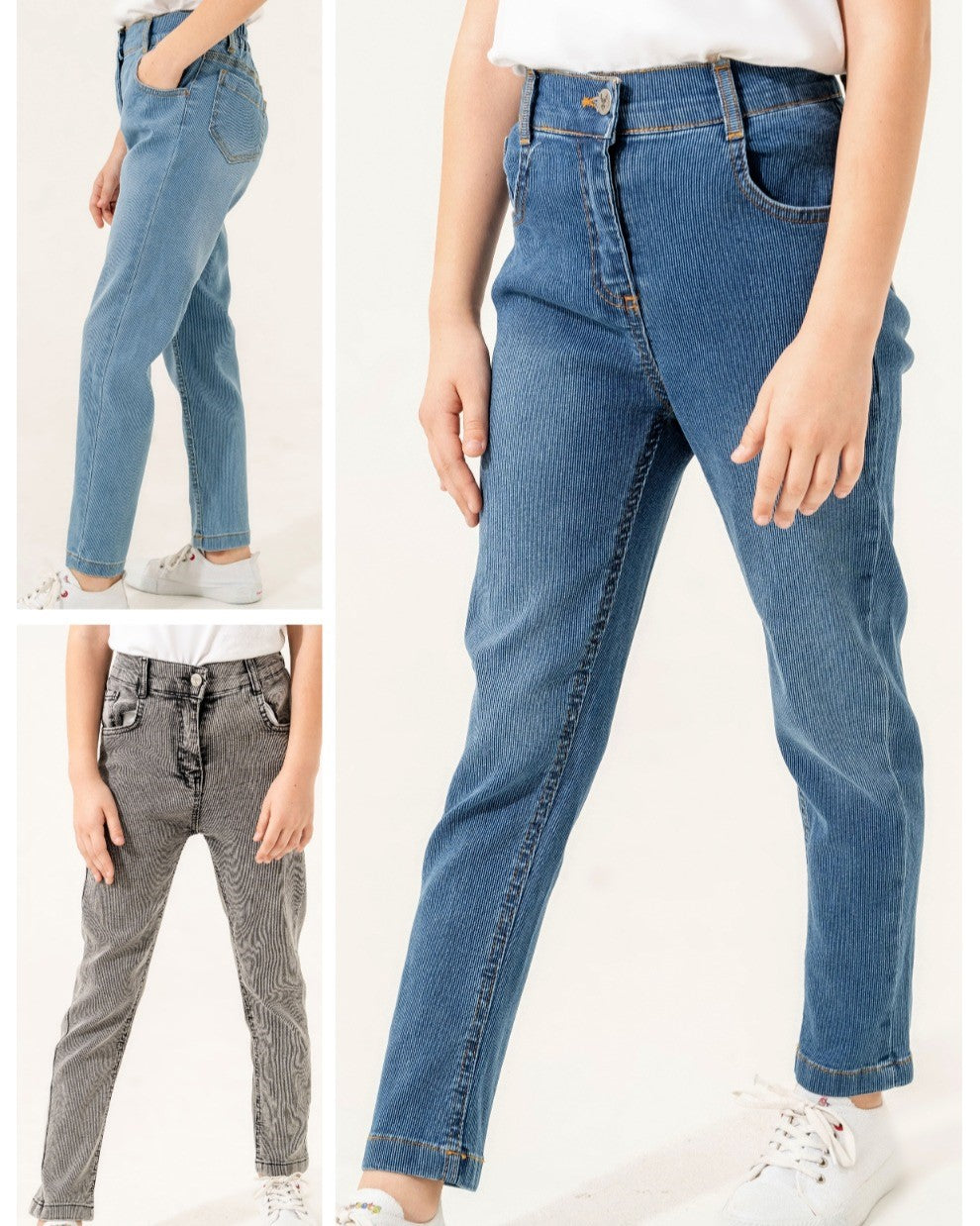 2153-2-3 PANTALON JEAN FILLE